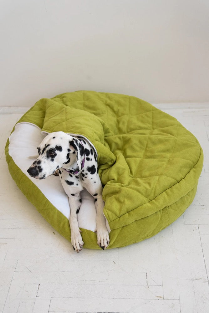 Hooded Dog Bed: Super Soft Burrow Pet Cave, Washable