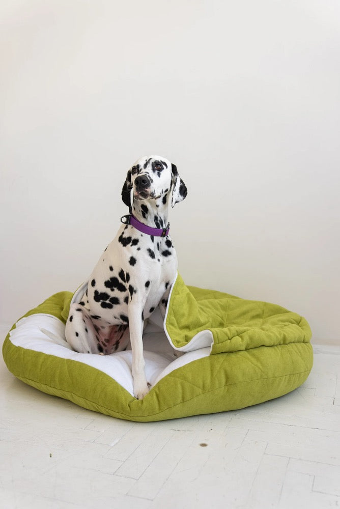super soft dog bed with hood Personalized large dog furniture custom with faux fur and canopy Dog blanket Washable