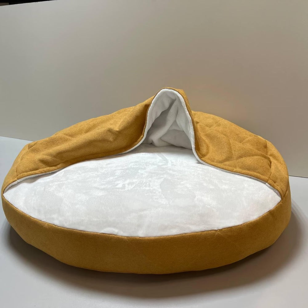 Large Hooded Dog Bed | Cozy Washable Dog Cave for Big Dogs