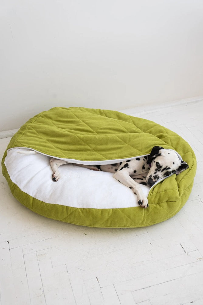 Hooded Dog Bed: Super Soft Burrow Pet Cave, Washable
