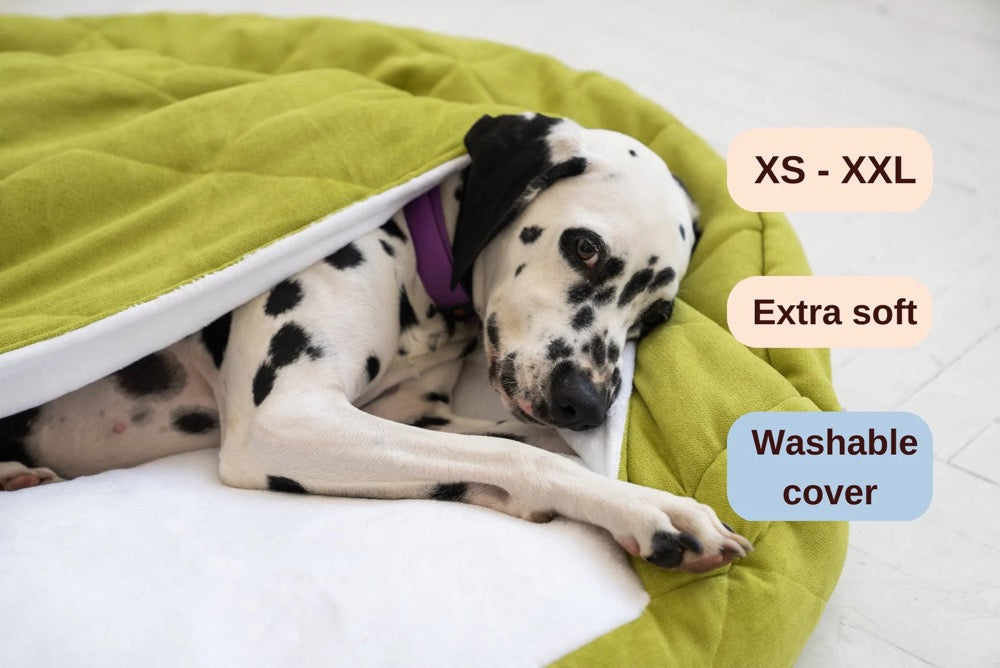 super soft dog bed with hood Personalized large dog furniture custom with faux fur and canopy Dog blanket Washable